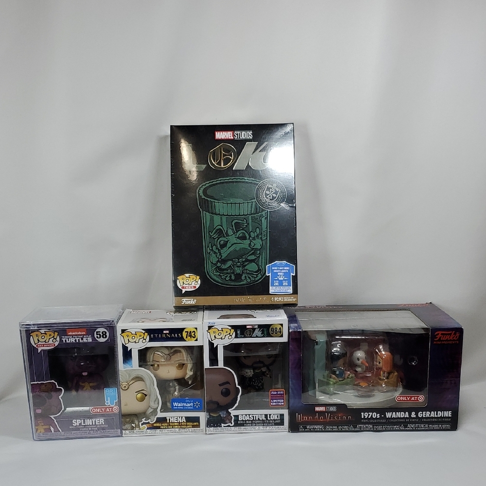 Funko POP! 5 PCS Bundle, Marvrel, Nickelodeon